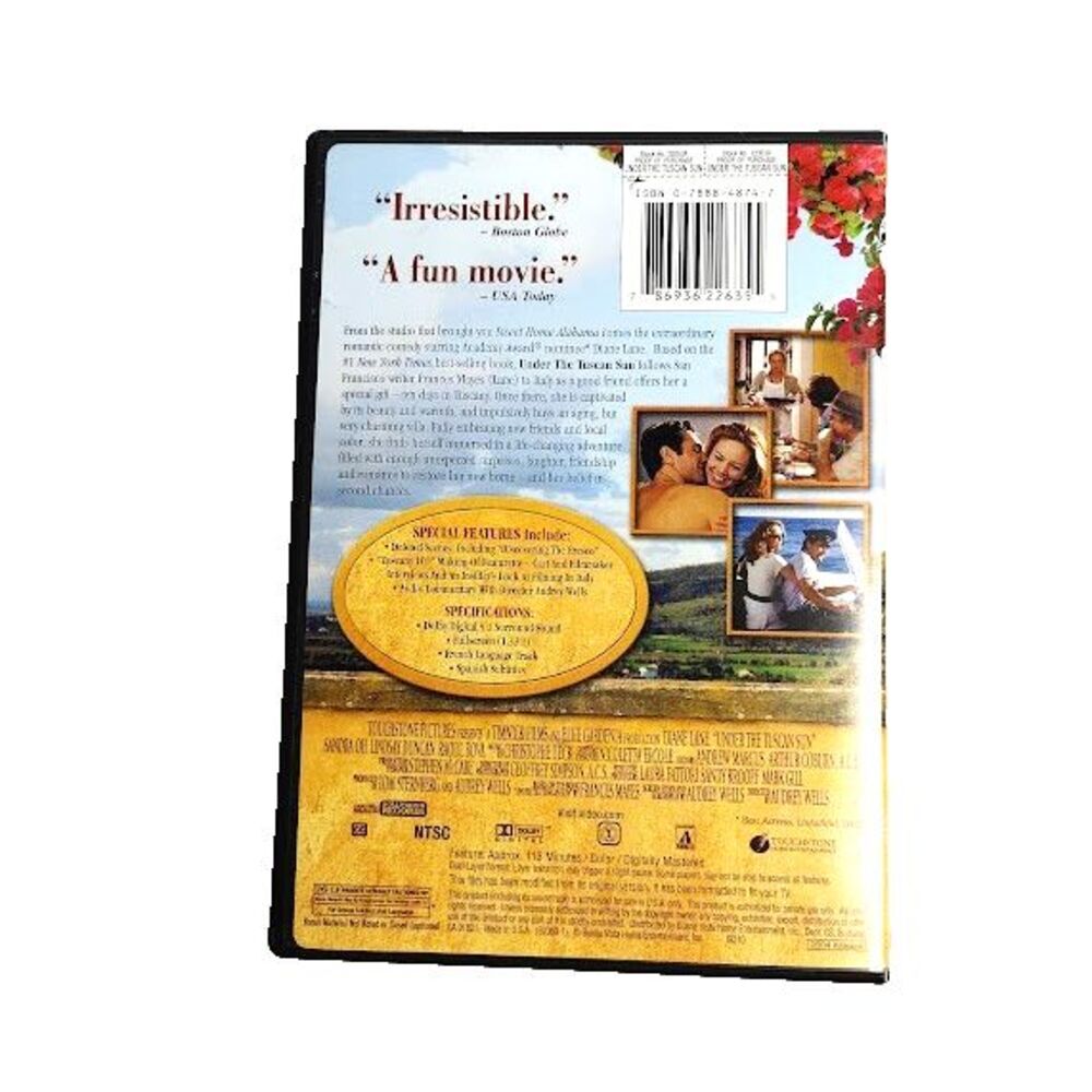 Under Tuscan Sun DVD  Movie 2004 Romantic Comedy PG 13 Diane Lane - Picture 3 of 3